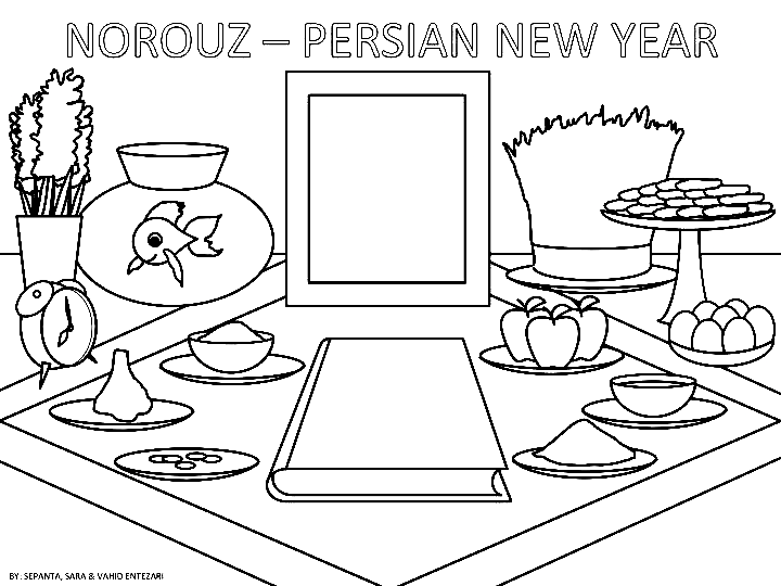 Nowruz – Persian New Year Coloring Pages