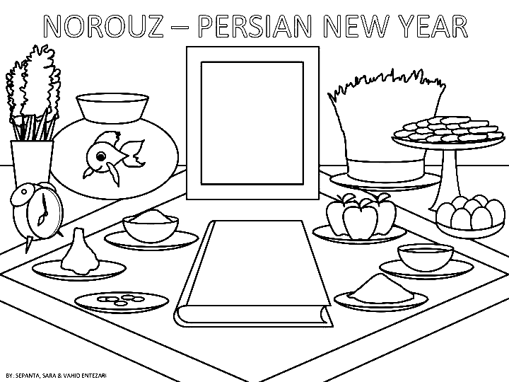 20 International Nowruz Day Coloring Pages Free Printable PDF 
