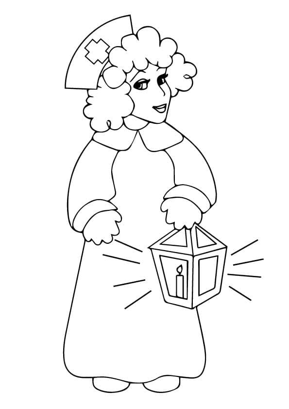 Nurse Free Coloring Pages