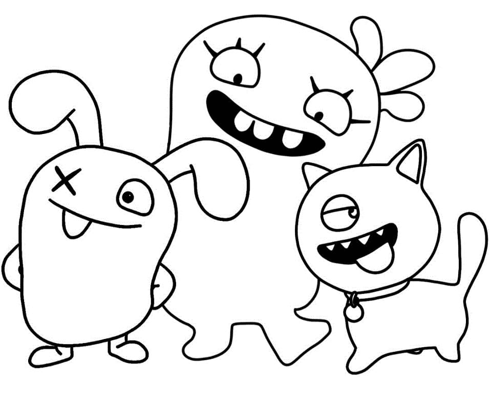 Ox with Moxy and Ugly Dog Coloring Page