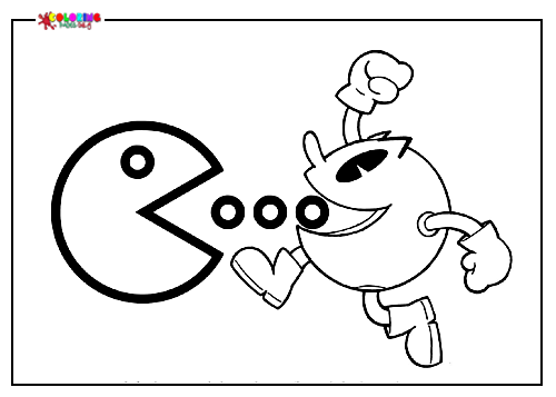 Pac Man and Angry bird coloring pages: These are fun childhood games ...