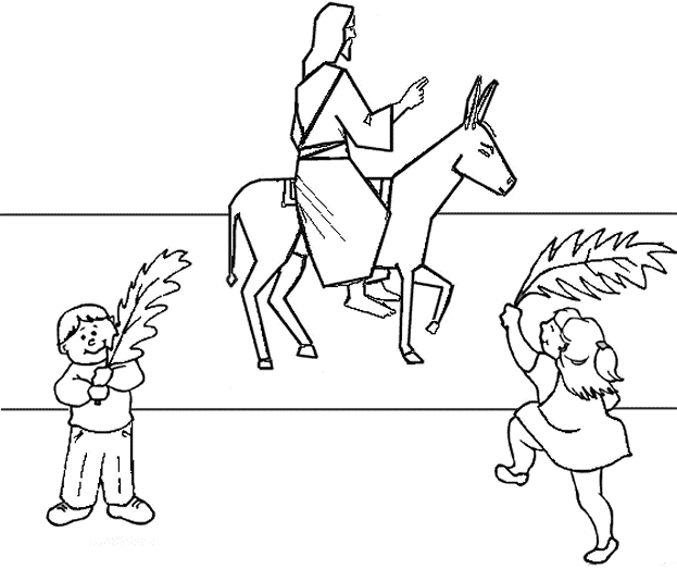 Palm Sunday Free Printable Coloring Pages