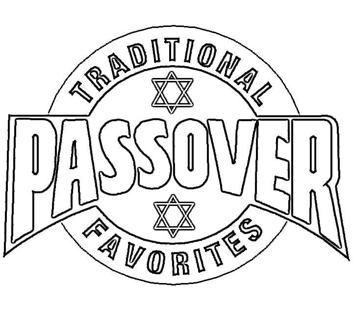 Poster Passover Coloring Page