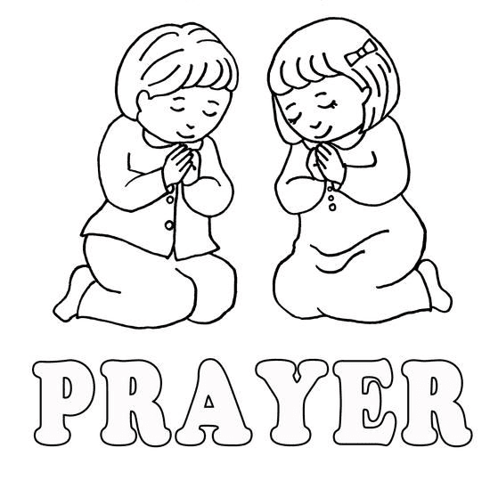 Prayer Coloring Page
