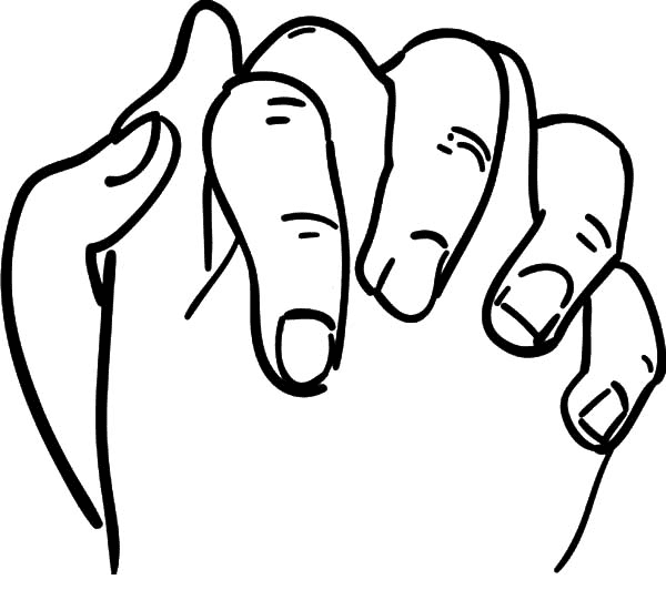 Praying Hand Coloring Pages
