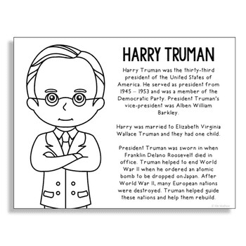 Le président Harry S. Truman pour les enfants du président Harry S. Truman