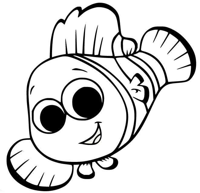 Pretty Clownfish Coloring Pages