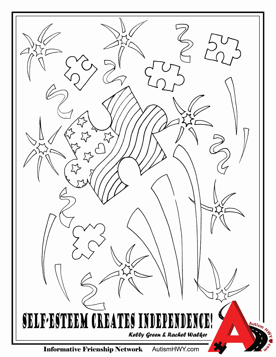 Printable Awareness Autism Coloring Pages