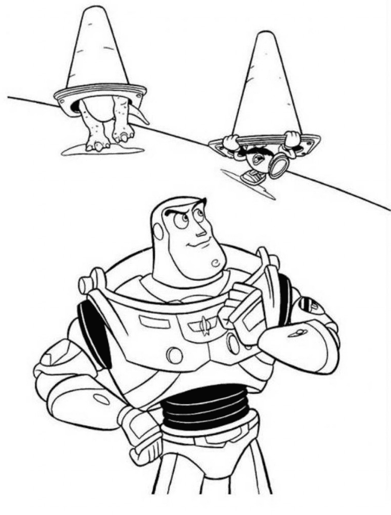 Printable Buzz Lightyear for Kids Coloring Page