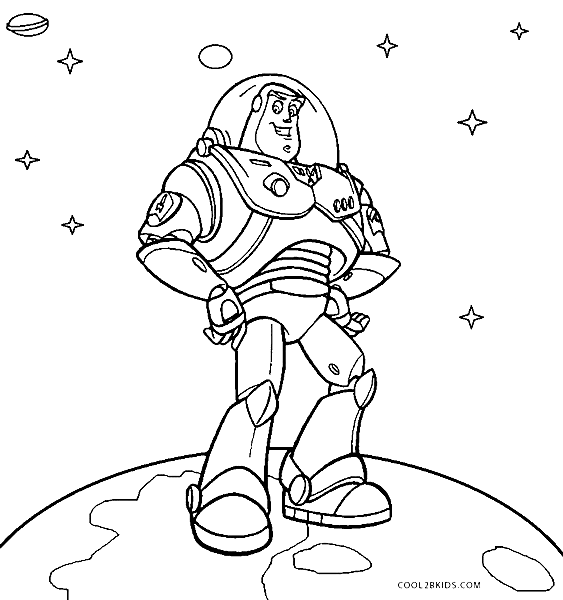 Printable Buzz Lightyear Coloring Page