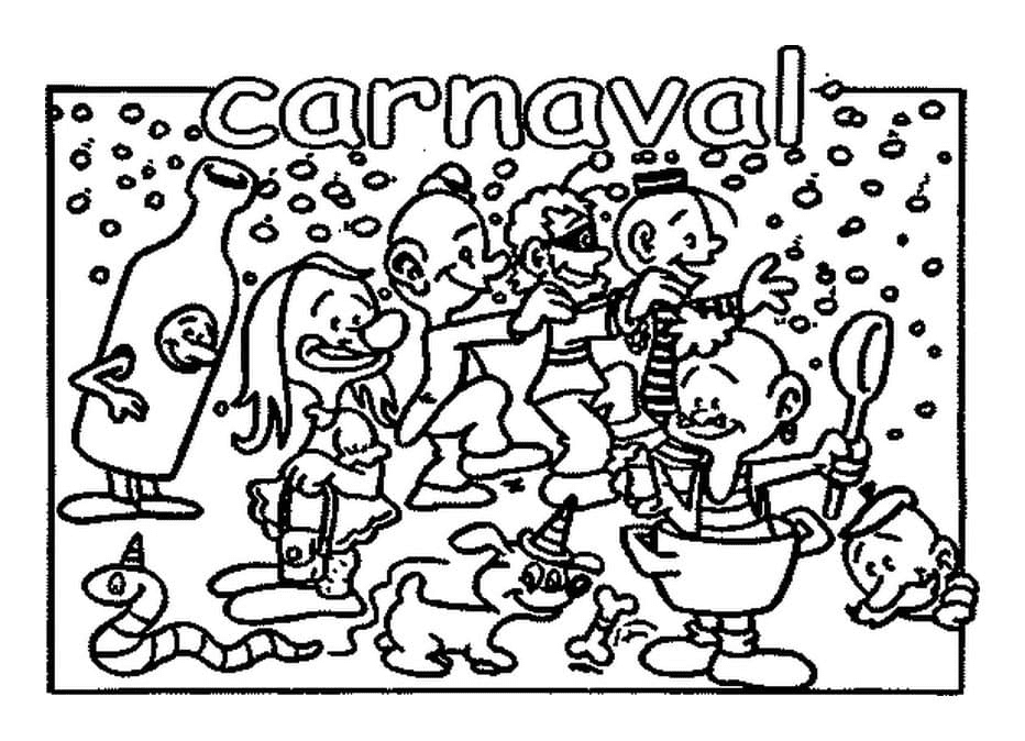 Карнавал для детей из мультфильма «Карнавал» для распечатки