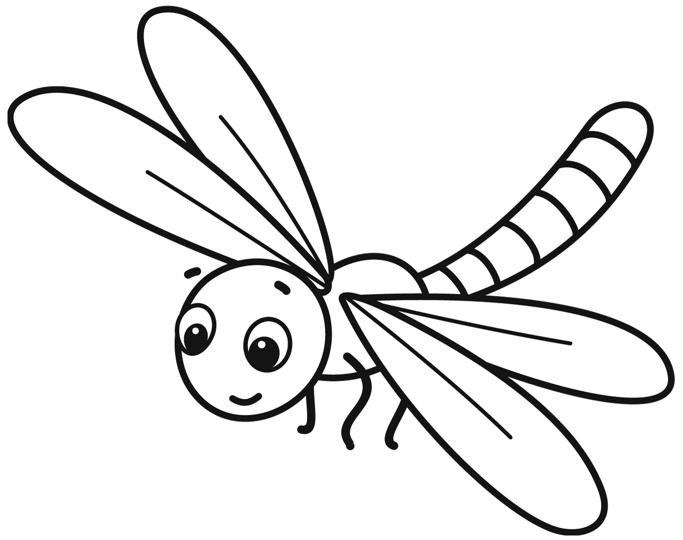 Printable Dragonfly Sheets Coloring Page