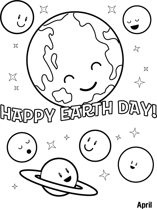 Printable Earth Day Sheets Coloring Page