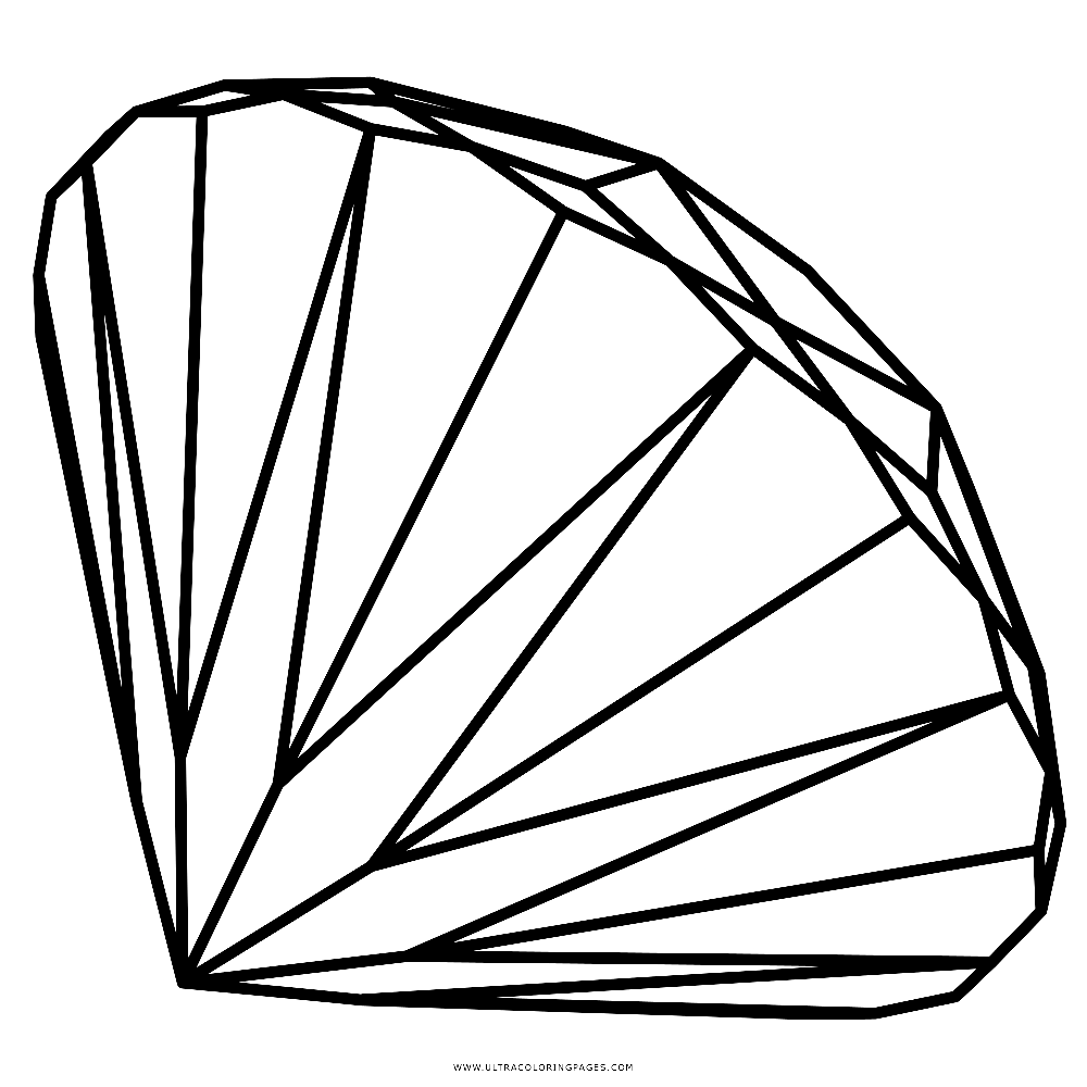 Printable Free Diamond Coloring Pages