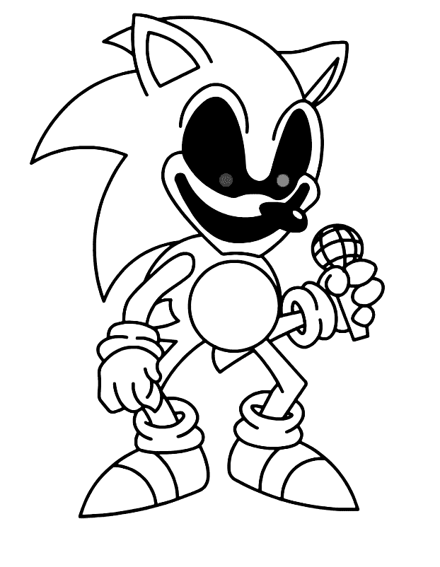 Sonic Exe para baixar páginas para colorir - páginas para colorir gratuitas  para impressão