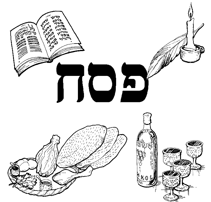 Printable Passover Sheet Coloring Page