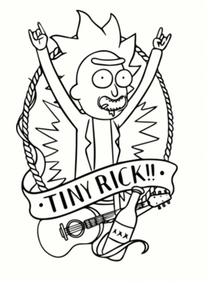Rick Sanchez imprimable de Rick et Morty