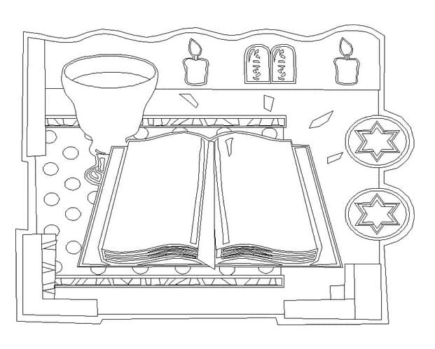 Printable Simchat Torah Free Coloring Pages