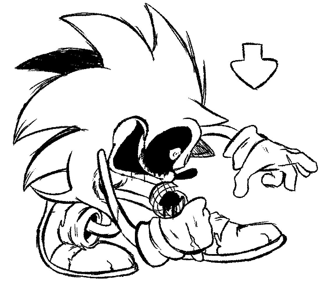 Dibujos Para Colorear De Sonic Exe