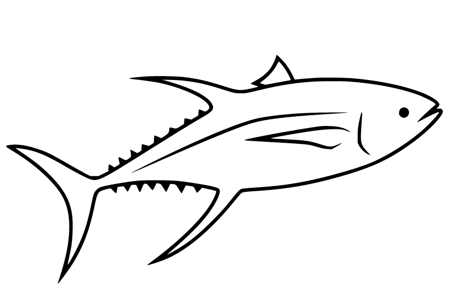 Желтоперый тунец для печати из тунца