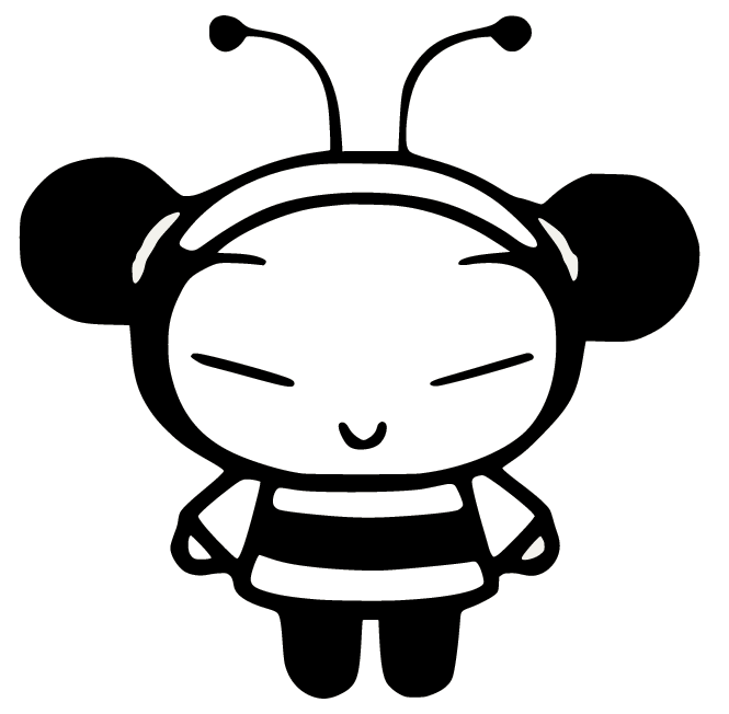 Pucca Dresses Like a Bee Coloring Page