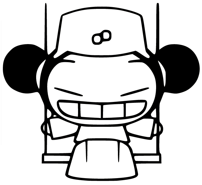 Pucca Playing Swing Coloring Page