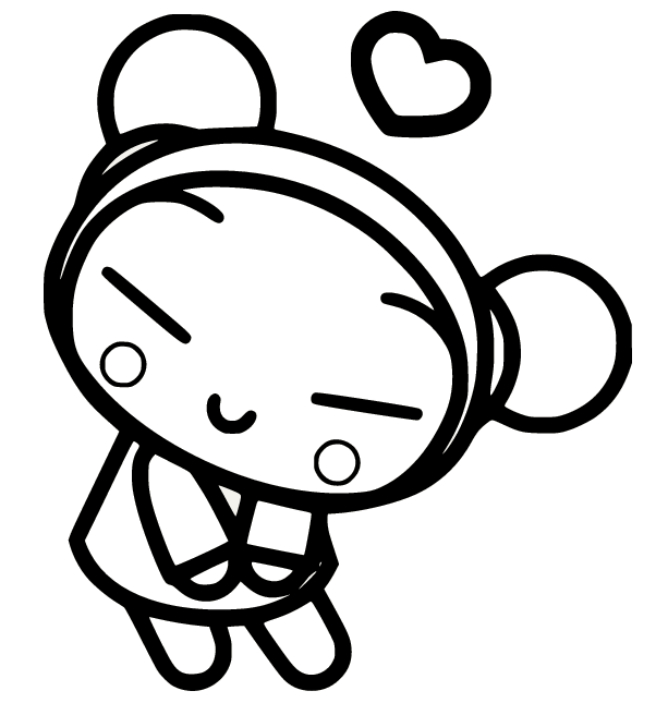 Pucca with Heart from Pucca