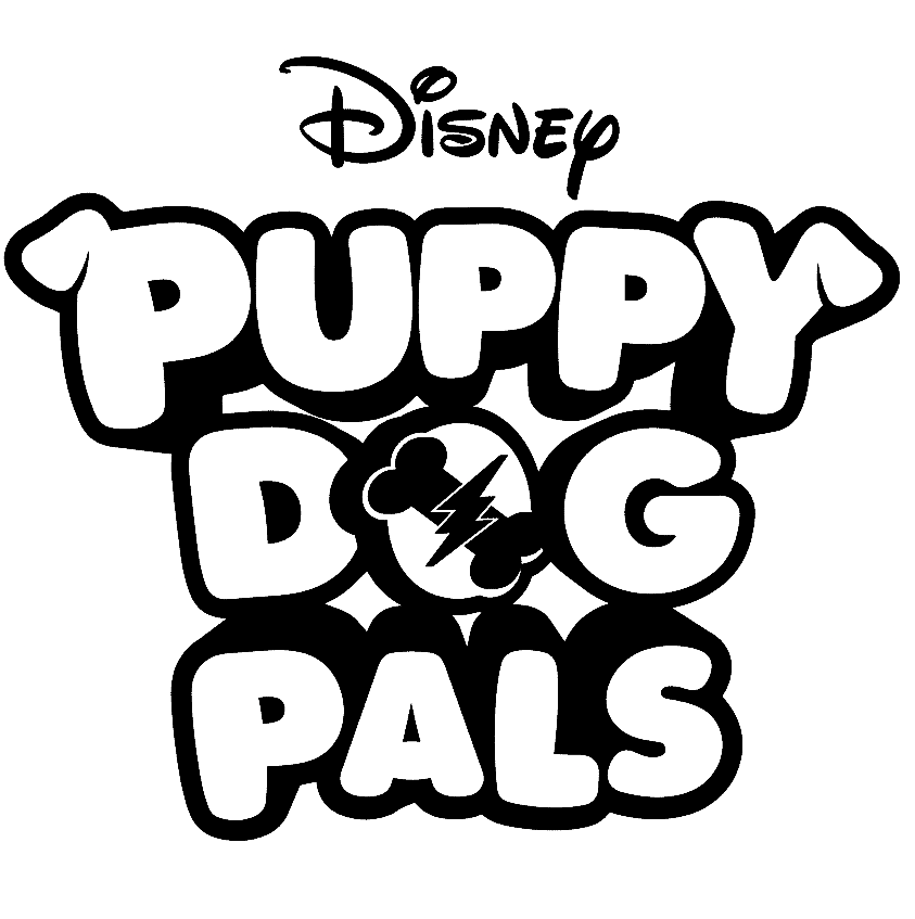 Puppy Dog Pals Logo Coloring Page