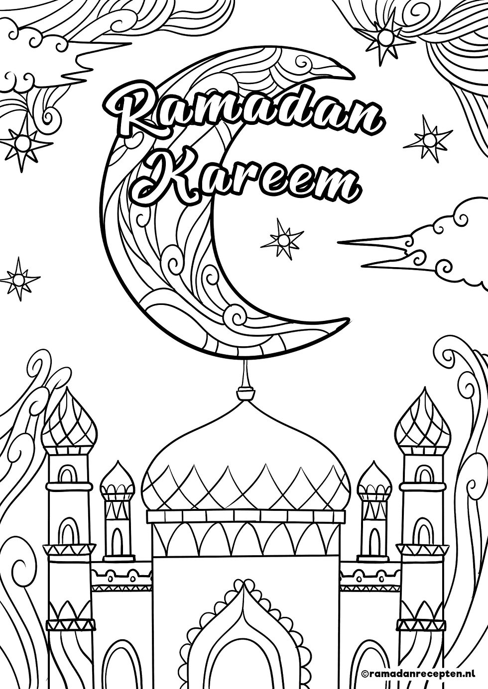 Ramadan Kareem Free Coloring Pages Ramadan Coloring Pages Coloring 