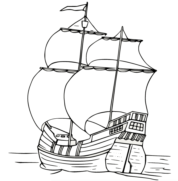 Realistisches Mayflower-Schiff von Mayflower