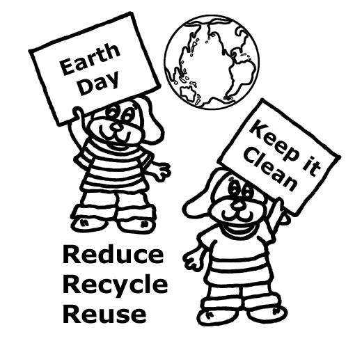 Recycle Earth Day Coloring Pages