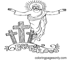 Coloriages religieux de Pâques