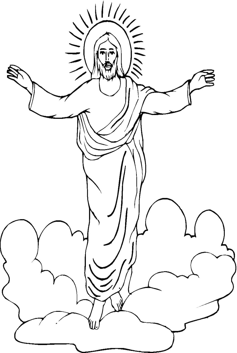 Resurrection Of Jesus Coloring Page - Free Printable Coloring Pages