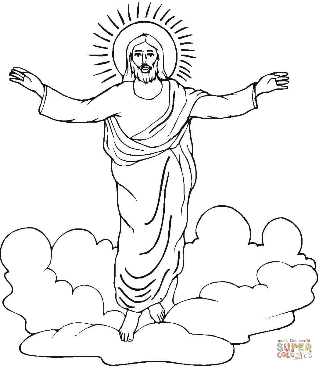 Resurrection Of Jesus Coloring Page