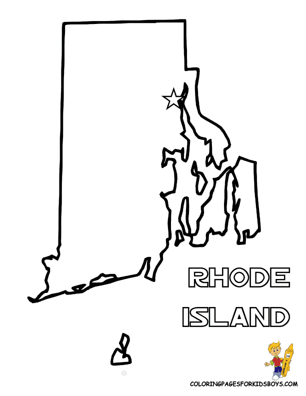 Staat Rhode Island vanuit Rhode Island