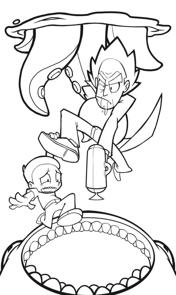 Rick and Morty Adventures Coloring Page