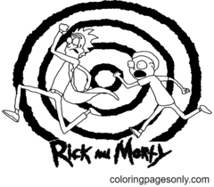 Disegni da colorare di Rick e Morty