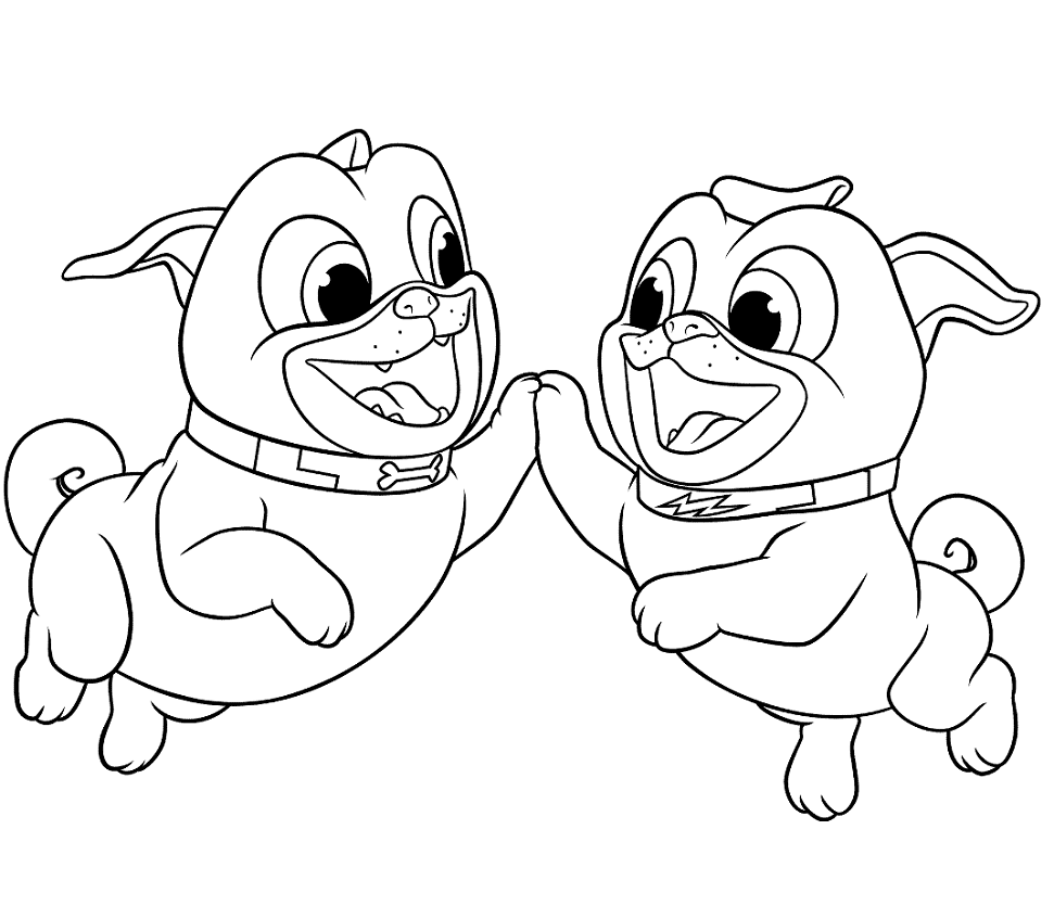 Rolly with Bingo Coloring Page