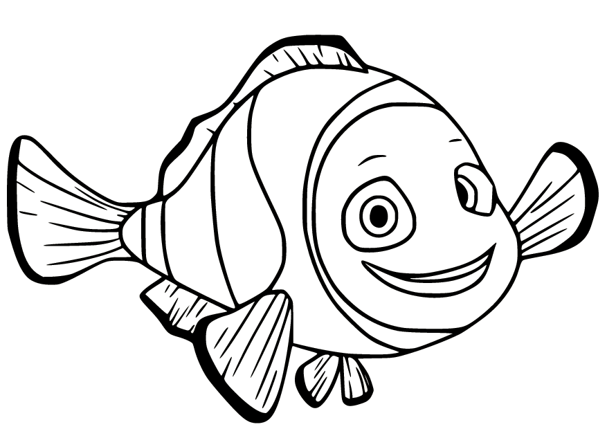 Улыбающаяся рыба-клоун из Clownfish