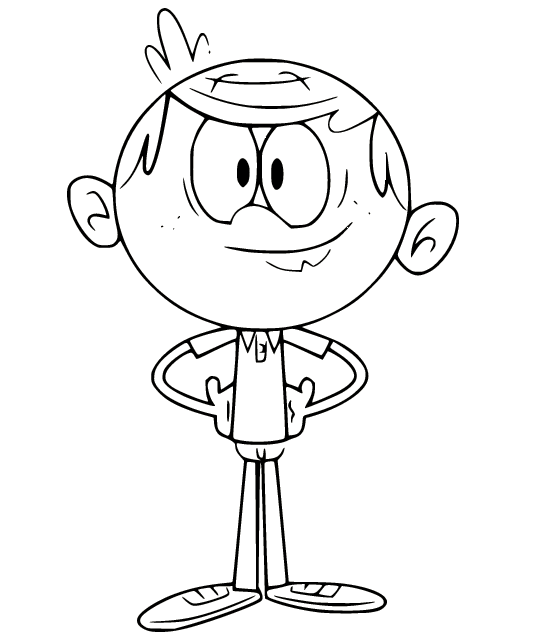 Smiling Lincoln from The Loud House
