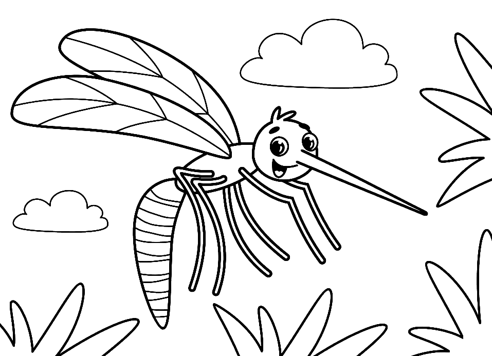 Комар из мухи цокотухи. Муха Цокотуха и комарик раскраска. Раскраска Муха Цокотуха с комаром. Муха-Цокотуха и комар раскраска для детей. Комар раскраска.