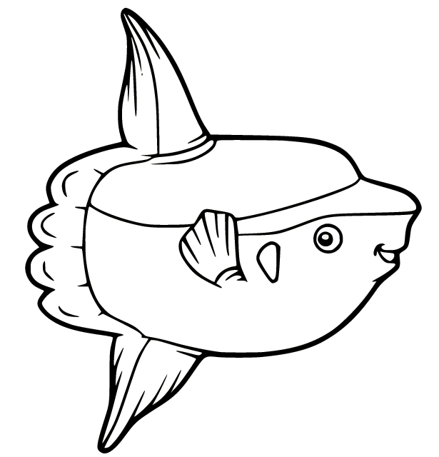 Poisson-lune souriant de Sunfish