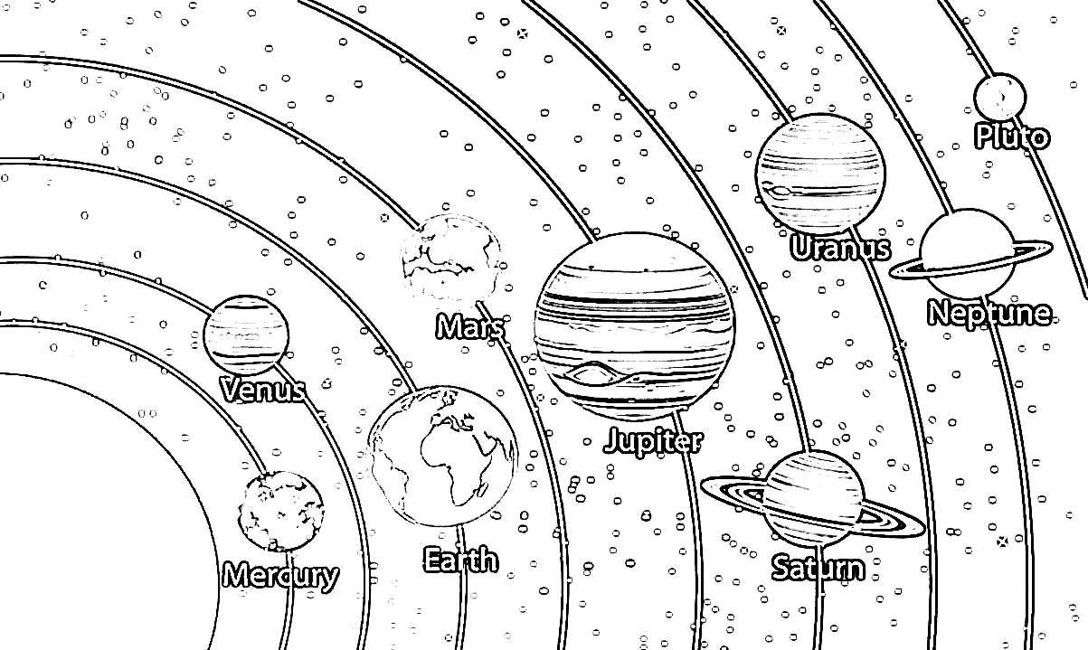 Solar System to Print Coloring Pages   Solar System Coloring Pages ...