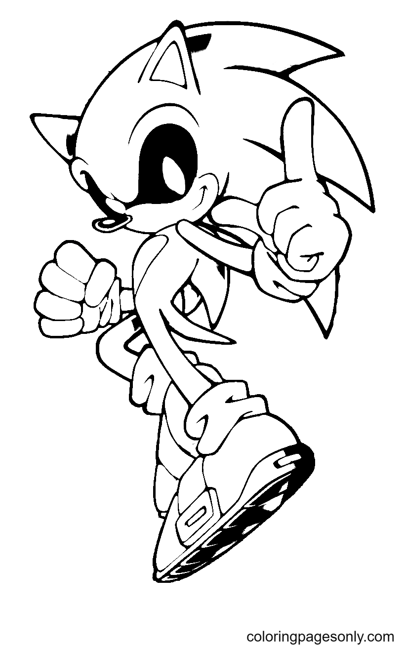 Sonic Exe Sheets Coloring Pages