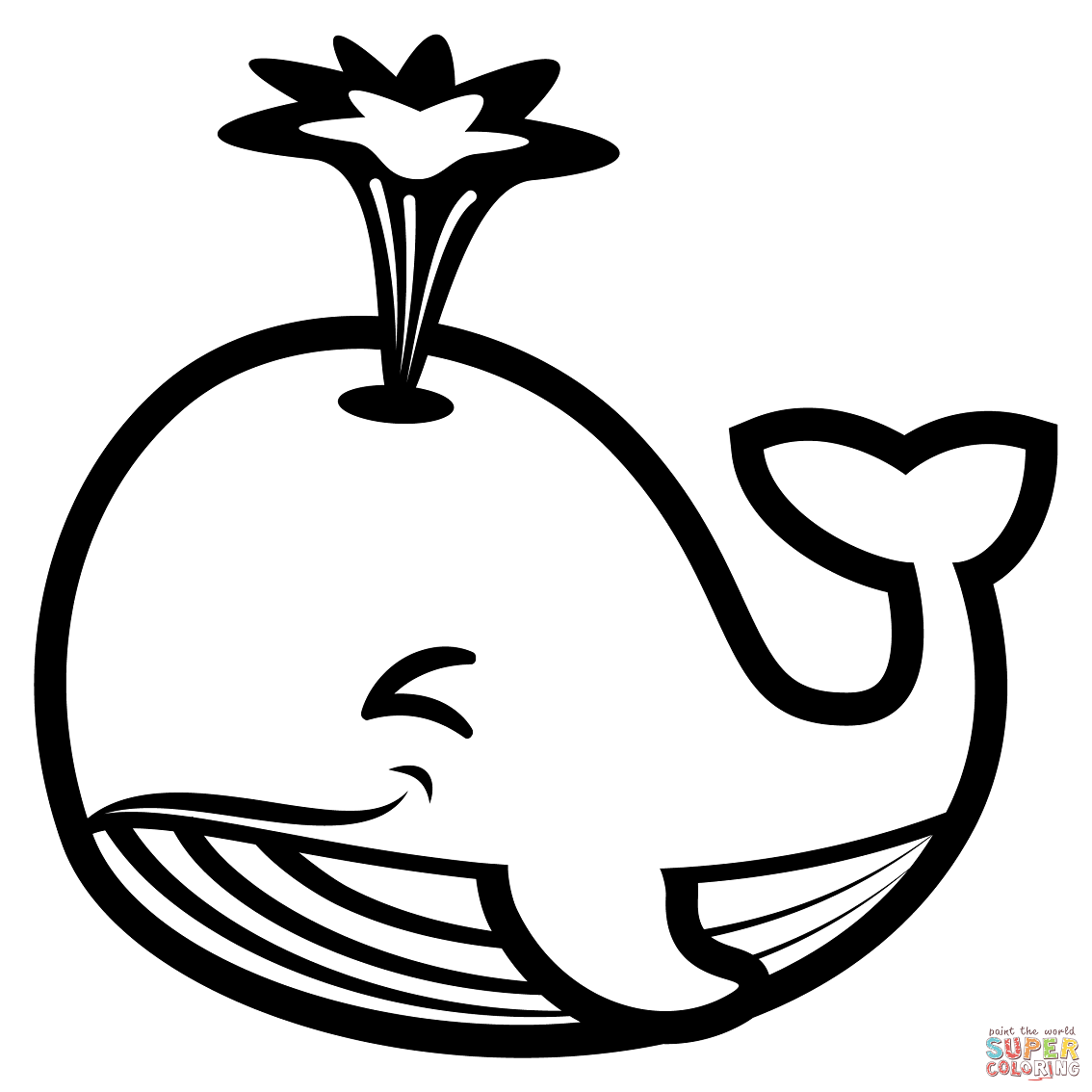 Spuwende walvis van walvis
