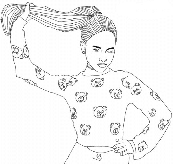 Stylish Ariana Grande Coloring Pages