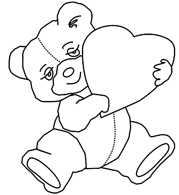 Ursinho de pelúcia segurando coração from Teddy Bear