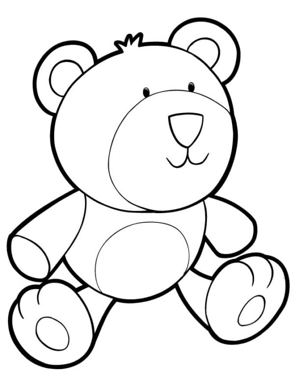 Teddy Bear Sheets Coloring Page