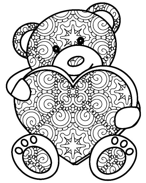 Ursinho de pelúcia com coração from Teddy Bear