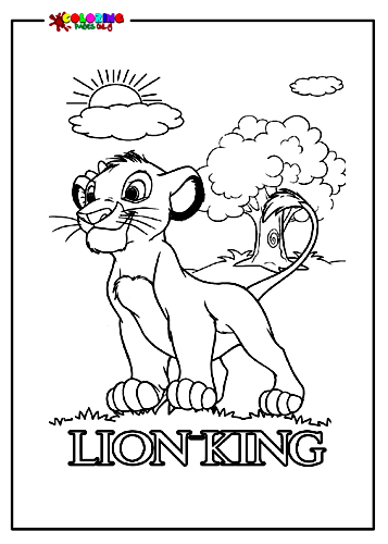 Shrek and Lion King coloring pages: Cartoon companions to accompany ...